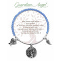 "Earth Angel : Guardian Angel Radiant Blue Stone Bracelet -"