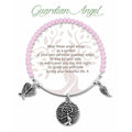 "Earth Angel : Guardian Angel Radiant Pink Stone Bracelet -"