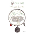 "Earth Angel : July - Ruby Bracelet in Silver -"