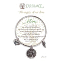 "Earth Angel : Mom Bracelet in Silver -"