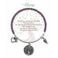 Shop the Earth Angel Nurse Radiant Purple Stone Bracelet .