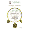 "Earth Angel : Strength Bracelet in Brass -"