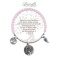 "Earth Angel : Strength Radiant Pink Stone Bracelet -"