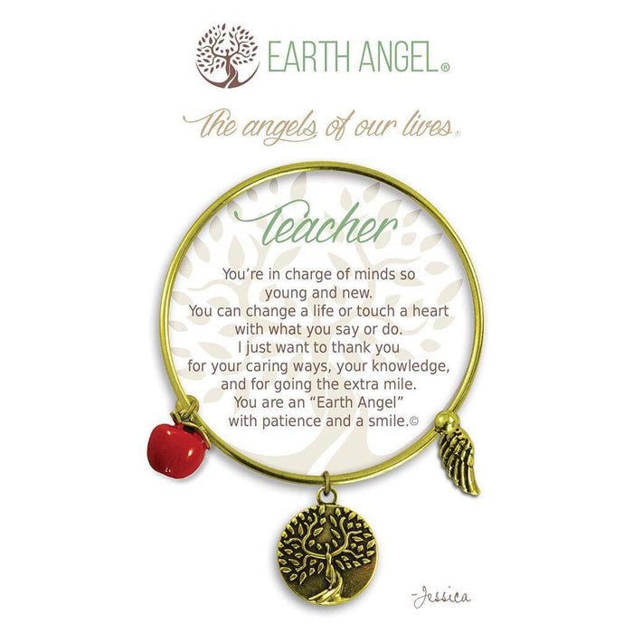 "Earth Angel : Teacher Bracelet in Brass -"