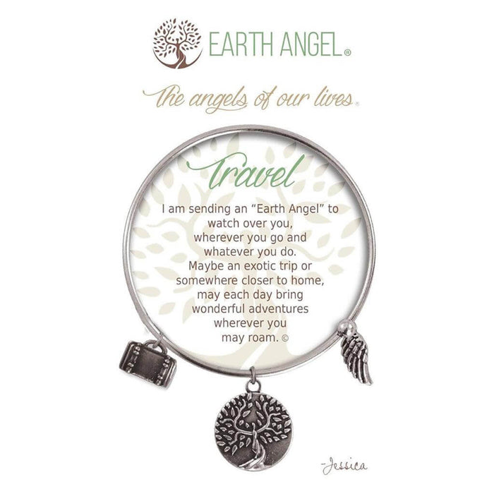 "Earth Angel : Travel Bracelet in Silver -"