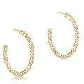 enewton design : Beaded classic 1.25" post hoop - 3mm gold - enewton design : Beaded classic 1.25" post hoop - 3mm gold