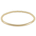 enewton design : Bliss bar textured 3mm bead bracelet - Gold - enewton design : Bliss bar textured 3mm bead bracelet - Gold
