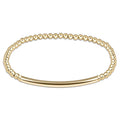 enewton design : Classic gold 3mm bead bracelet - bliss bar smooth - enewton design : Classic gold 3mm bead bracelet - bliss bar smooth