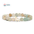 Fahlo : The Scout Bracelet - Wolf - Tracking Bracelet in Sky Stone - Fahlo : The Scout Bracelet - Wolf - Tracking Bracelet in Sky Stone