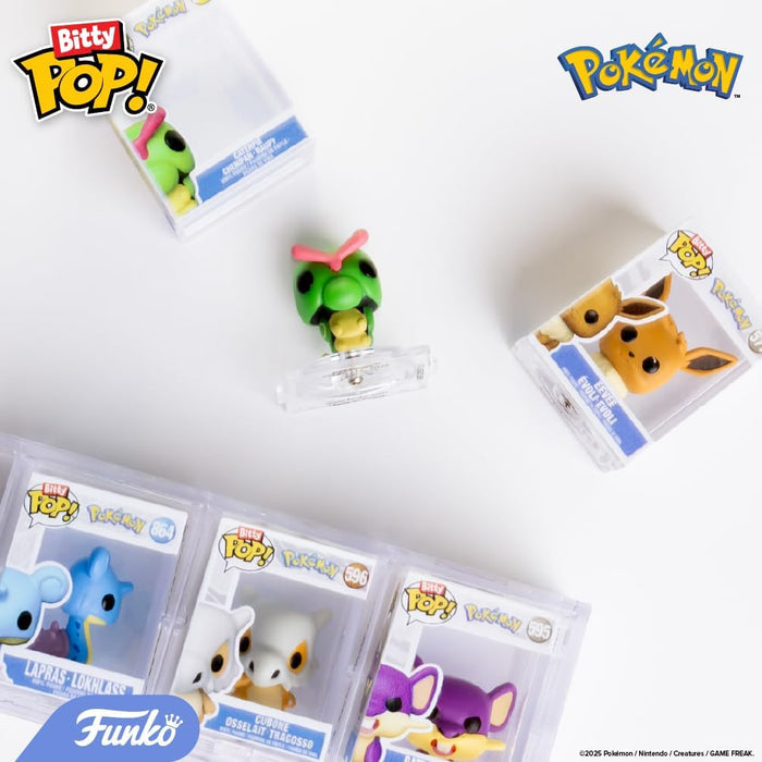 Funko Bitty POP Pokemon 4 Pack Pikachu Vaporeon Caterpie Cubone 0.9 Inch Figures