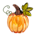 front view of the pumpkin decor