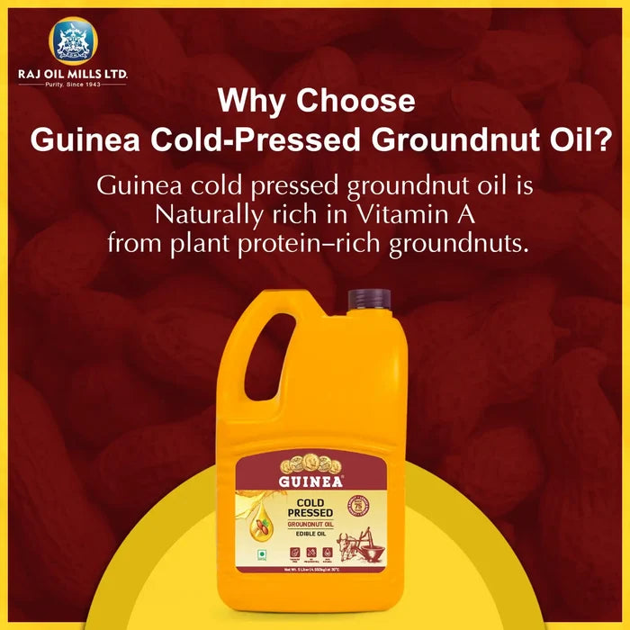 Guinea Cold Pressed Groundnut Oil Jar 5 Ltr