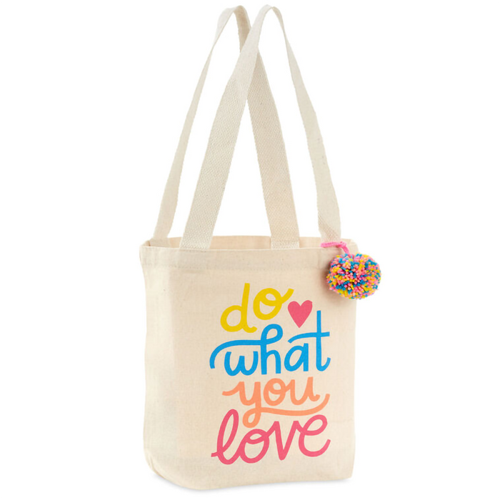 Hallmark : 10.5" Do What You Love Square Fabric Gift Bag
