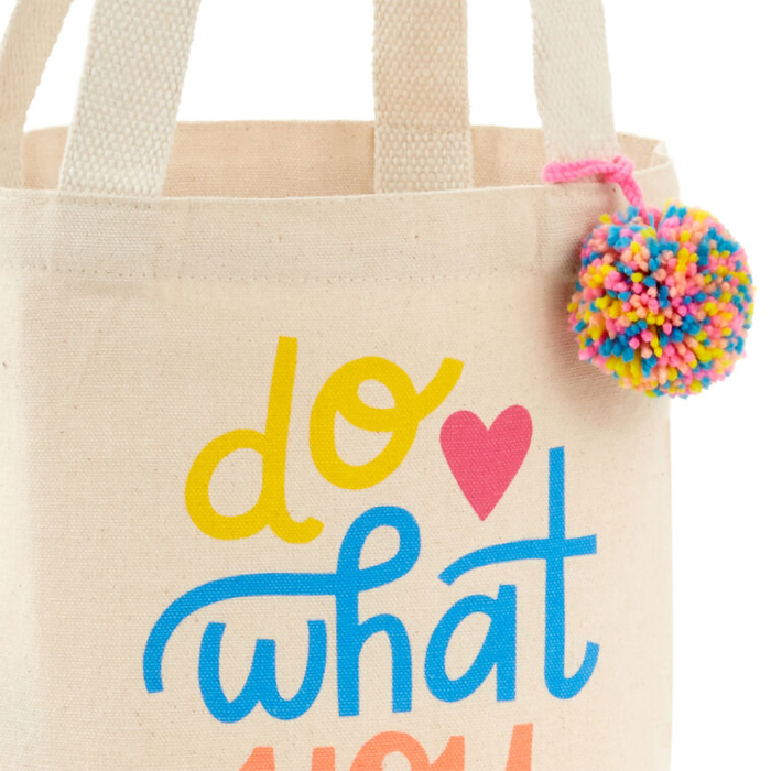 Hallmark : 10.5" Do What You Love Square Fabric Gift Bag