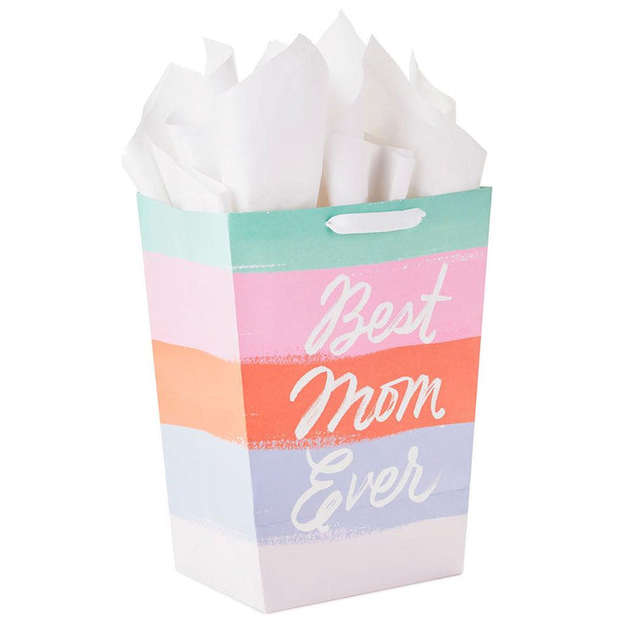 "Hallmark : 13\" Best Mom Ever Large Gift Bag With Tissue Paper -"