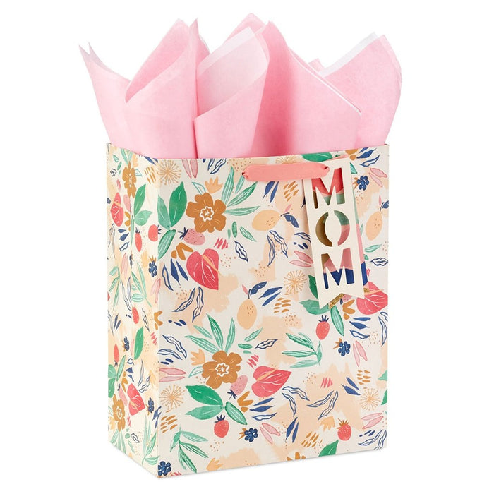 "Hallmark : 13\" Mom Floral Large Gift Bag With Tissue Paper - Hallmark : 13\" Mom Floral Large Gift Bag With Tissue Paper"