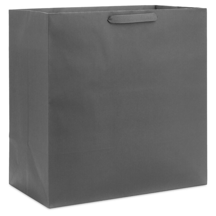Hallmark : 15" Gray Extra-Deep Gift Bag