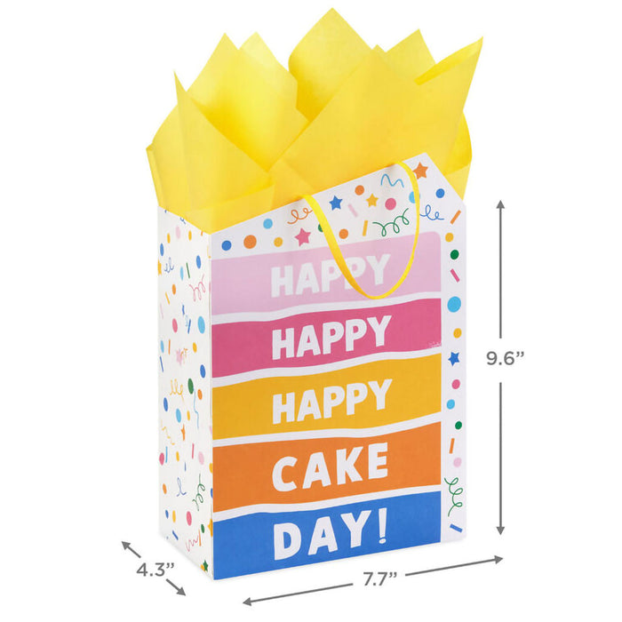 Hallmark : 9" Happy Cake Day Medium Birthday Gift Bag With Tissue Paper - Shop in-store at Annie's Hallmark locations, or explore our full selection online.