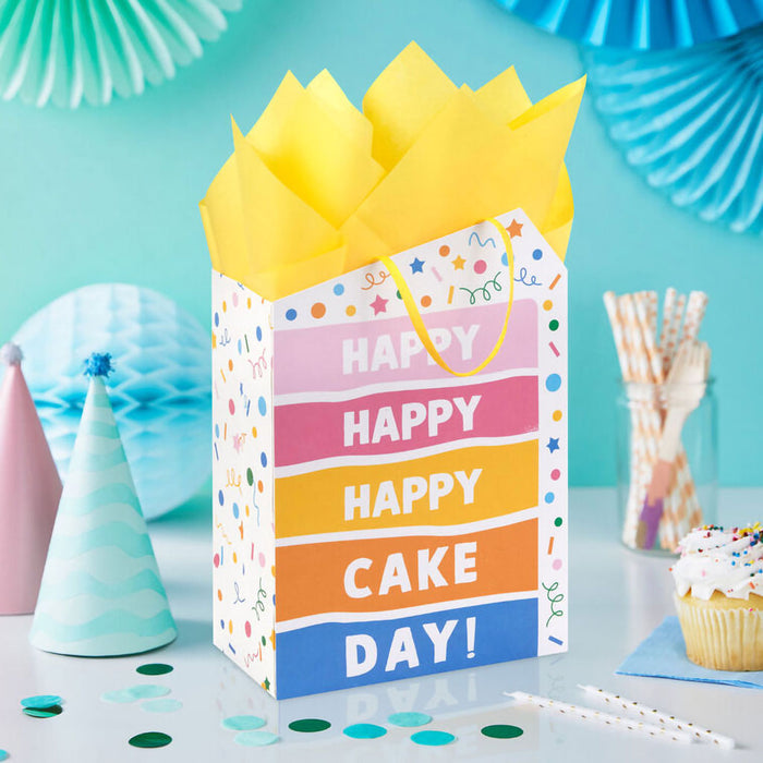 Hallmark : 9" Happy Cake Day Medium Birthday Gift Bag With Tissue Paper - Shop in-store at Annie's Hallmark locations, or explore our full selection online.