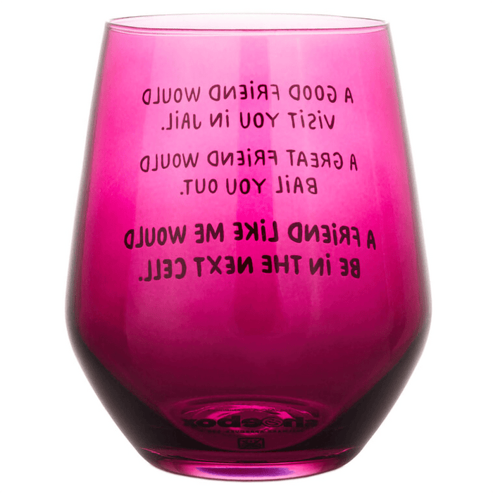 Hallmark : A Friend Like Me Funny Stemless Wine Glass, 15.5 oz. - Hallmark : A Friend Like Me Funny Stemless Wine Glass, 15.5 oz.