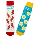 Hallmark : Bacon and Eggs Better Together Funny Crew Socks