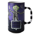 Mug with Beetlejuice design and text on a white background