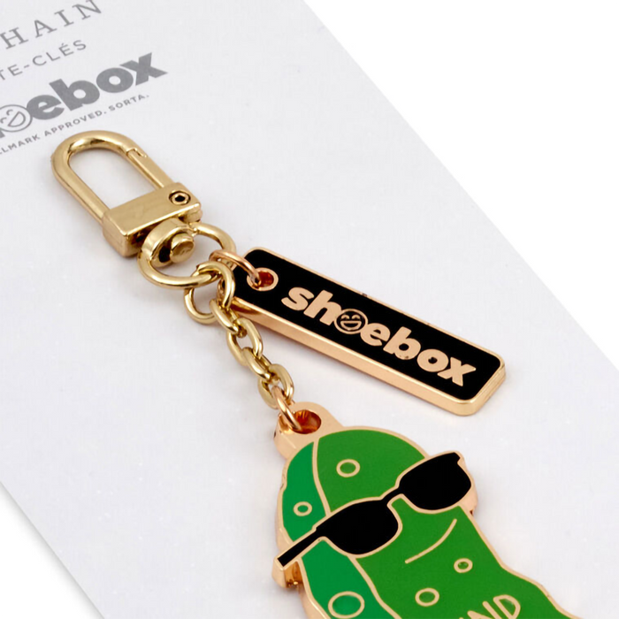 Hallmark : Big Dill Pickle Charm Keychain