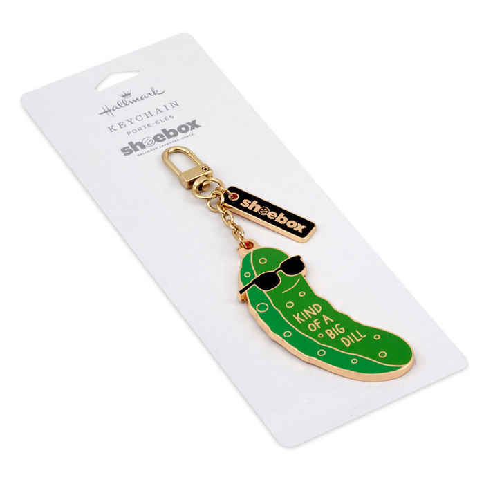 Hallmark : Big Dill Pickle Charm Keychain