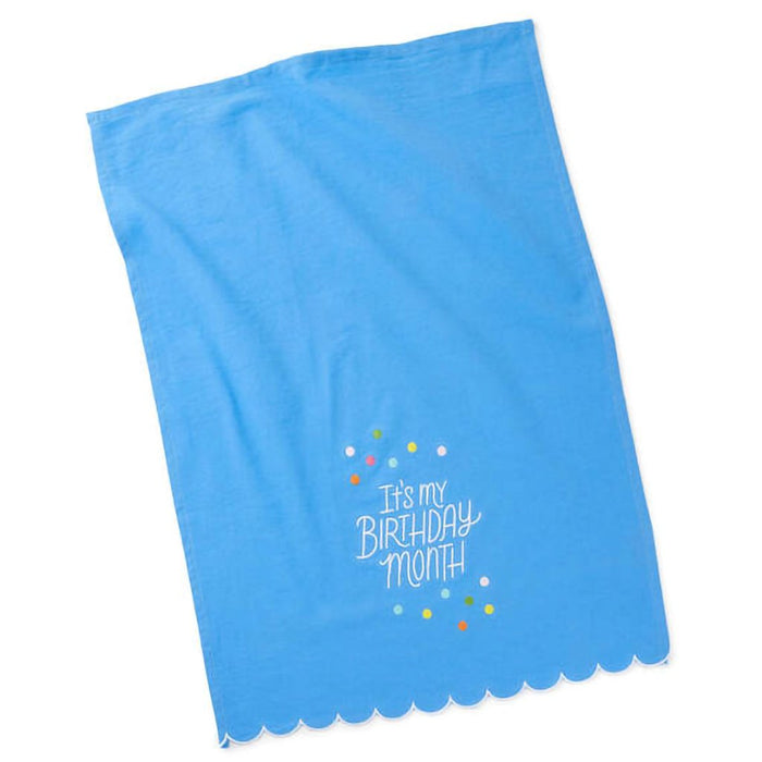 Hallmark : Birthday Month Tea Towel and Wine Glass Bundle - Hallmark : Birthday Month Tea Towel and Wine Glass Bundle