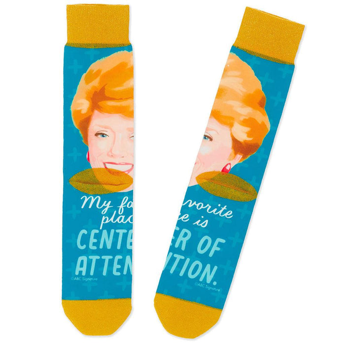 "Hallmark : Blanche The Golden Girls Center of Attention Novelty Crew Socks -"