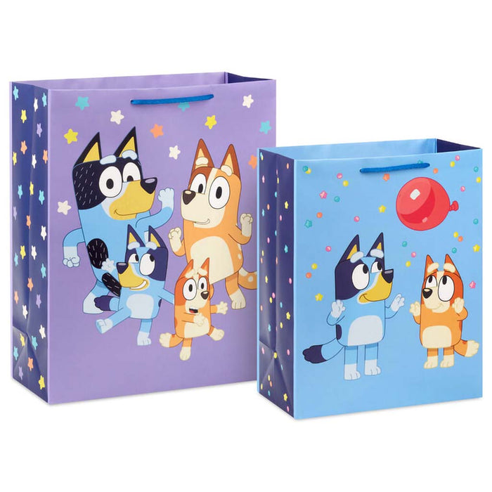 Hallmark : Bluey Party Fun 2-Pack Birthday Gift Bag Bundle