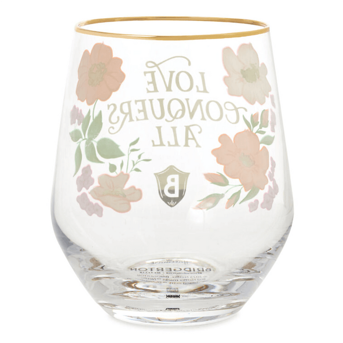 Hallmark : Bridgerton Love Conquers All Stemless Wine Glass - Hallmark : Bridgerton Love Conquers All Stemless Wine Glass