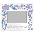 purple and white Frame inspired by the acclaimed Netflix show  Bridgerton "Love in Full Bloom "Ceramic Picture Frame