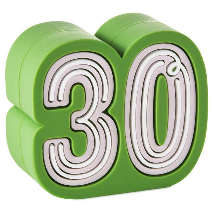 Hallmark : Charmers 30th Birthday Silicone Charm - Hallmark : Charmers 30th Birthday Silicone Charm