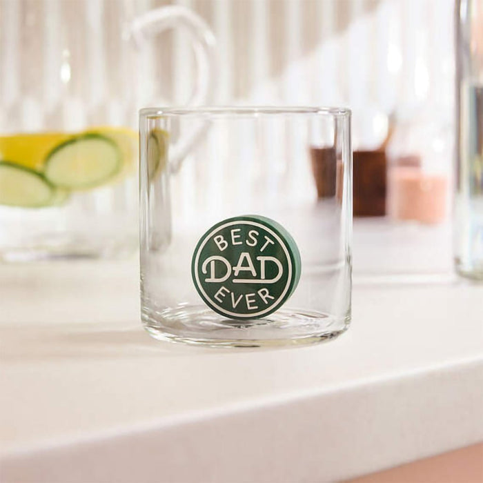 Hallmark : Charmers Best Dad Ever Green Silicone Charm - Hallmark : Charmers Best Dad Ever Green Silicone Charm
