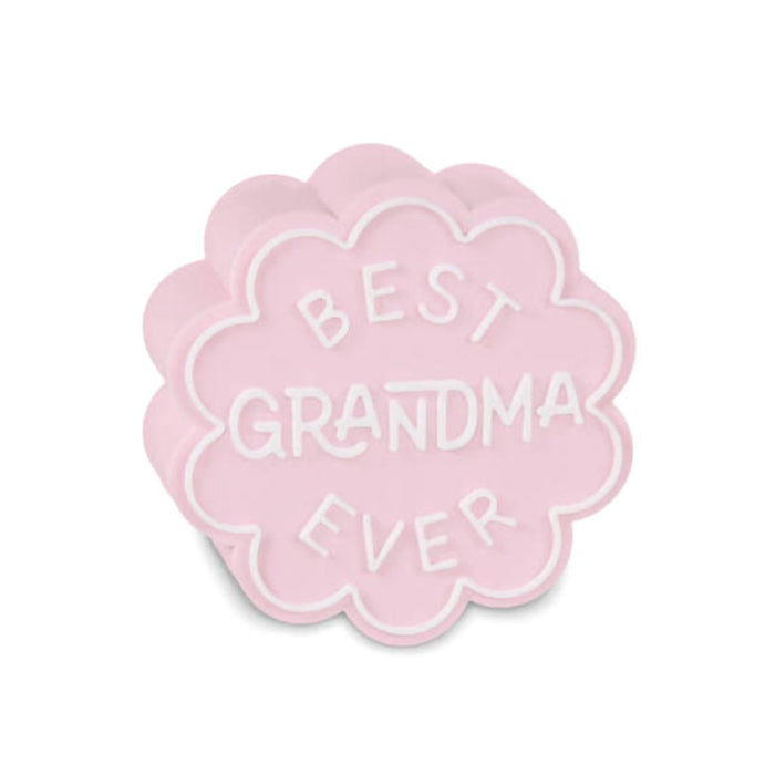 Hallmark : Charmers Best Grandma Ever Pink Silicone Charm - Hallmark : Charmers Best Grandma Ever Pink Silicone Charm