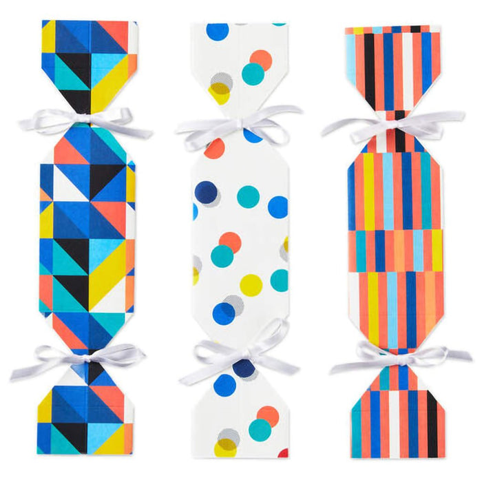 Hallmark : Colorful Candy-Shaped Party Favor Boxes, Set of 3 - Hallmark : Colorful Candy-Shaped Party Favor Boxes, Set of 3
