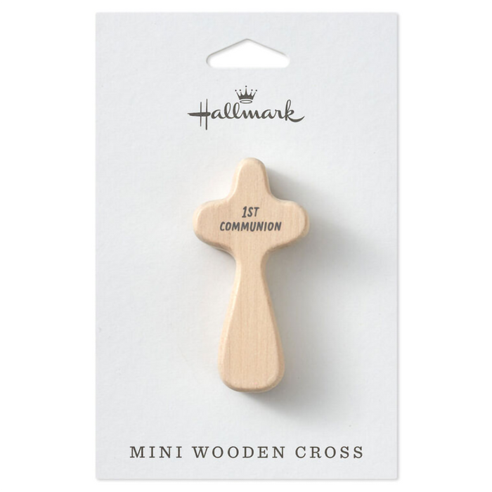 Hallmark : First Communion Mini Comfort Cross, 2.25"