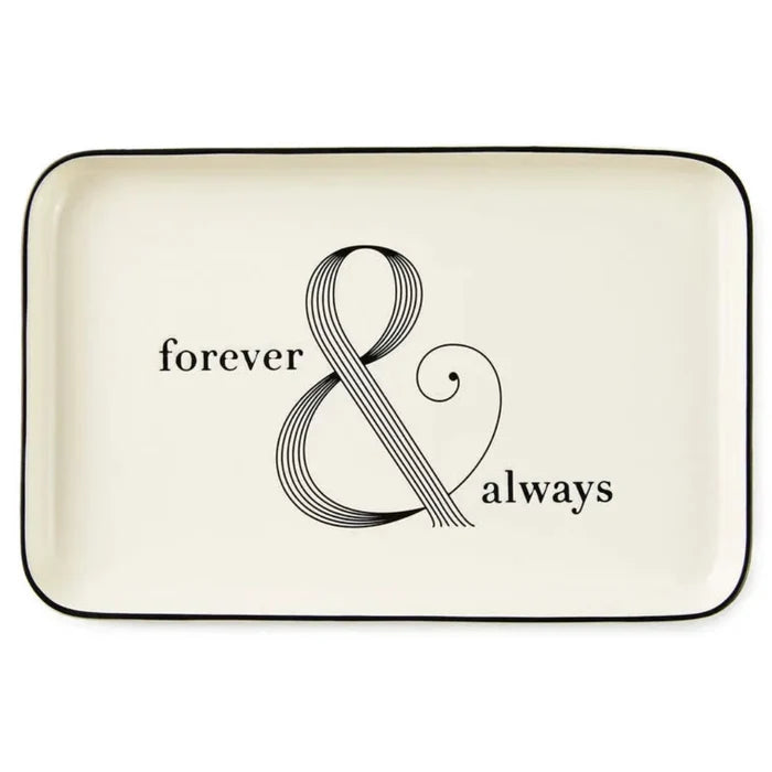 birds eye view of hallmark's  Forever & Always Serving Platter