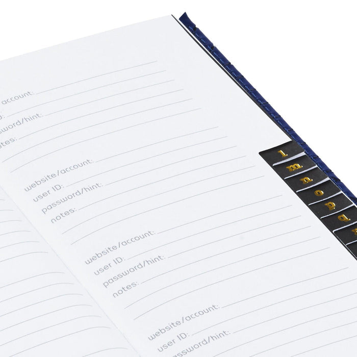 "Hallmark : Geometric Navy Password Keeper -"