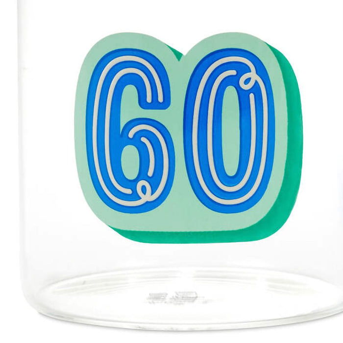 Hallmark : Glass 60th Birthday Mug, 17.5 oz - Hallmark : Glass 60th Birthday Mug, 17.5 oz