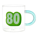 Hallmark : Glass 80th Birthday Mug, 17.5 oz. - Hallmark : Glass 80th Birthday Mug, 17.5 oz.