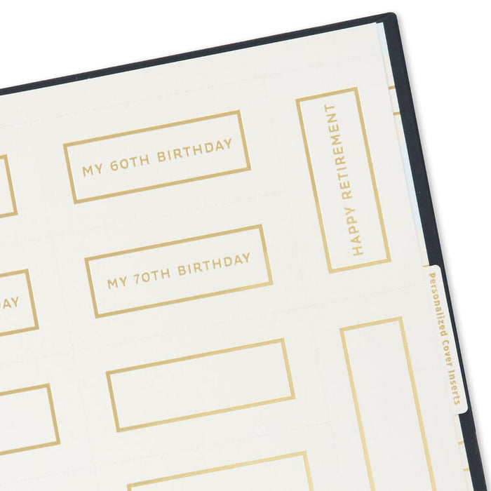 Hallmark : Gold on Navy Linen Customizable Guest Book - Shop in-store at Annie's Hallmark locations, or explore our full selection online.