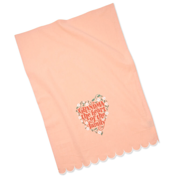 Hallmark : Grandma Heart of the Home Tea Towel, 18x26
