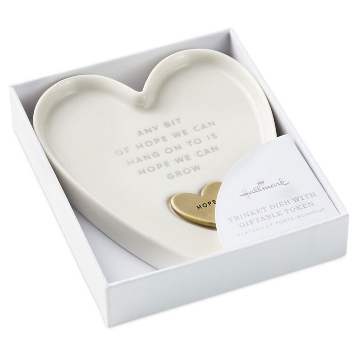 Hallmark : Heart-Shaped Trinket Dish With Token
