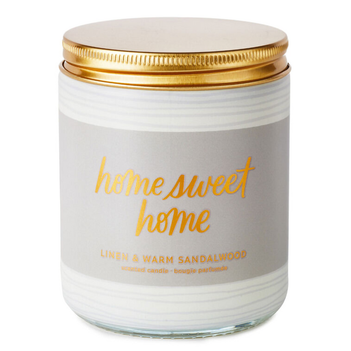 Hallmark : Home Sweet Home Scented Single-Wick Jar Candle, 7 oz.
