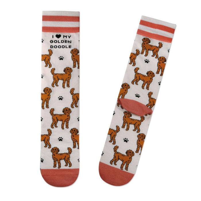 Hallmark : I Love My Goldendoodle Crew Socks