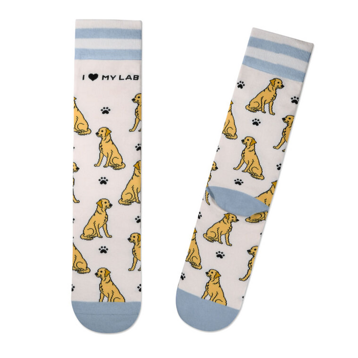 Hallmark : I Love My Yellow Lab Crew Socks