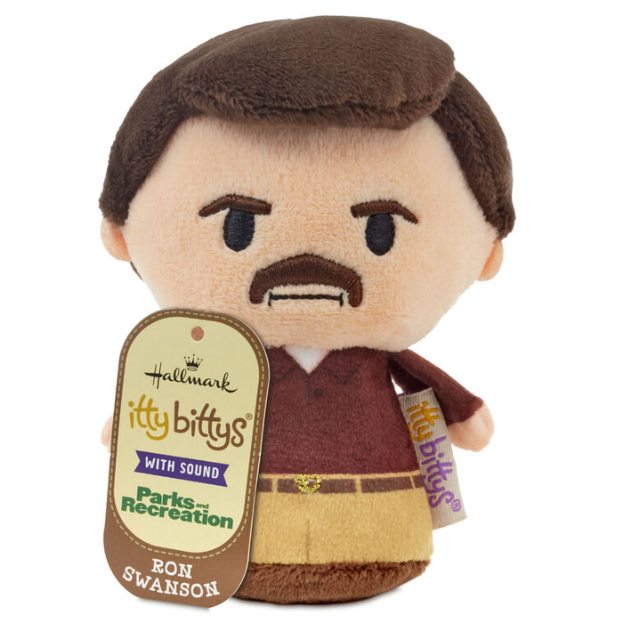 Hallmark : itty bittys® Parks and Rec Ron Swanson Plush With Sound