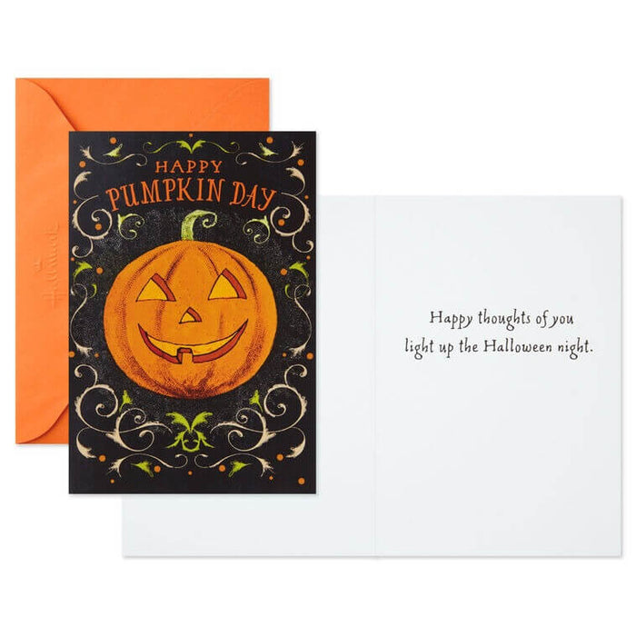 Hallmark : Jack-o'-Lanterns and Witches Assorted Halloween Cards, Pack of 8